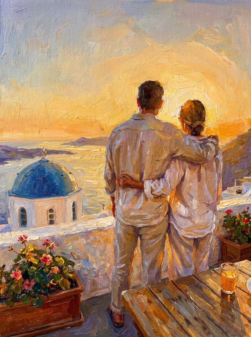 La même scène, devenue peinture