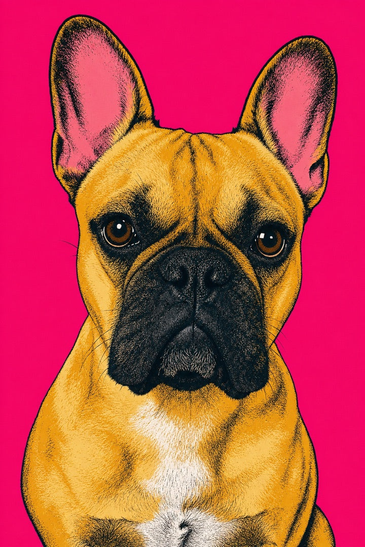 Portrait de chien dans le style Pop Art